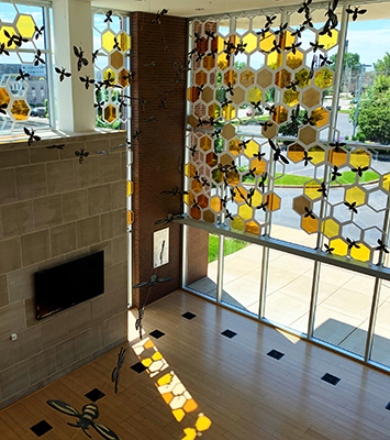 Champaign Public Library Atrium