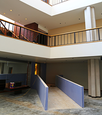 Foellinger Great Hall ramp