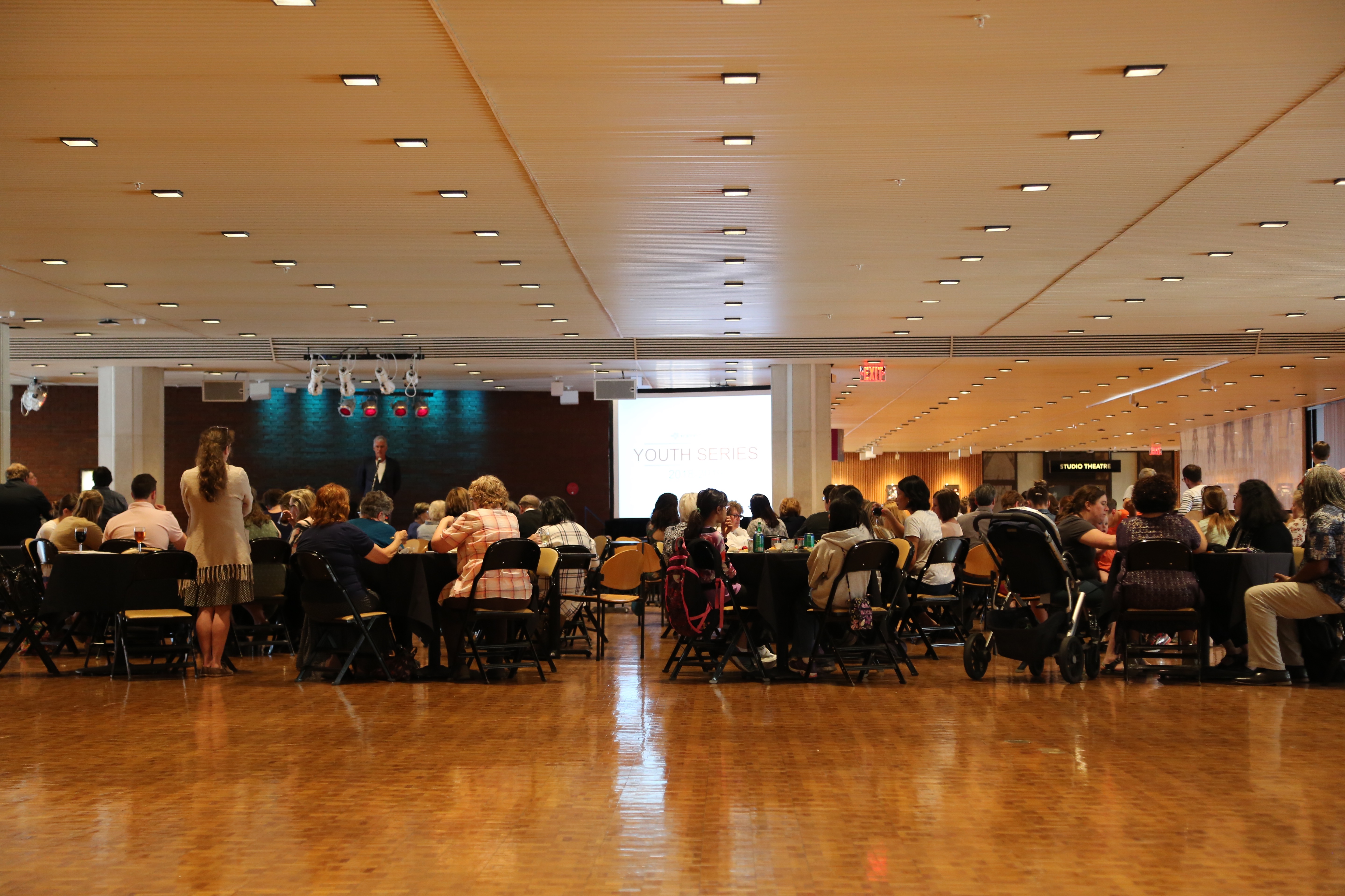 The Krannert Lobby, during the Preview