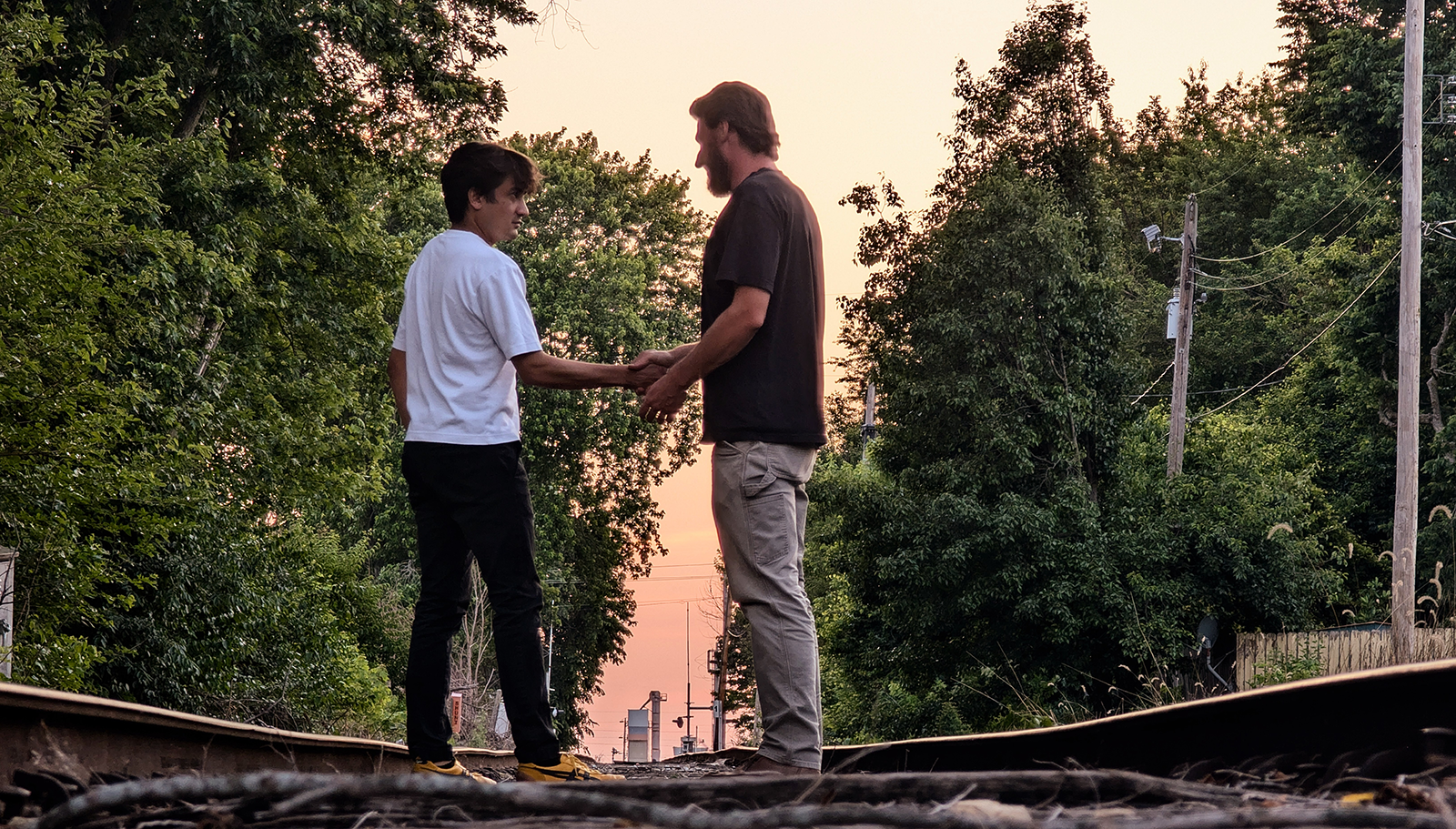Image of performers Kavi Naidu and Julian Brennan-Pomatto