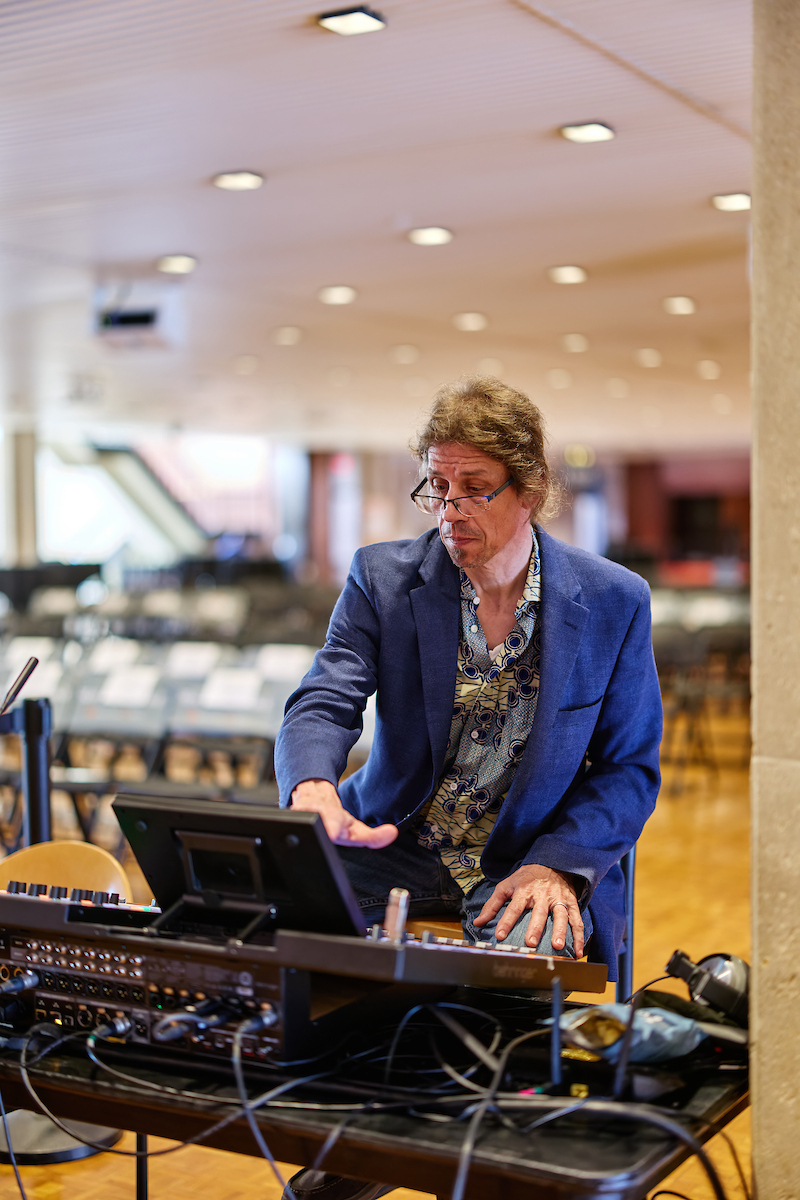 Rick Scholwin at the Mixing Console