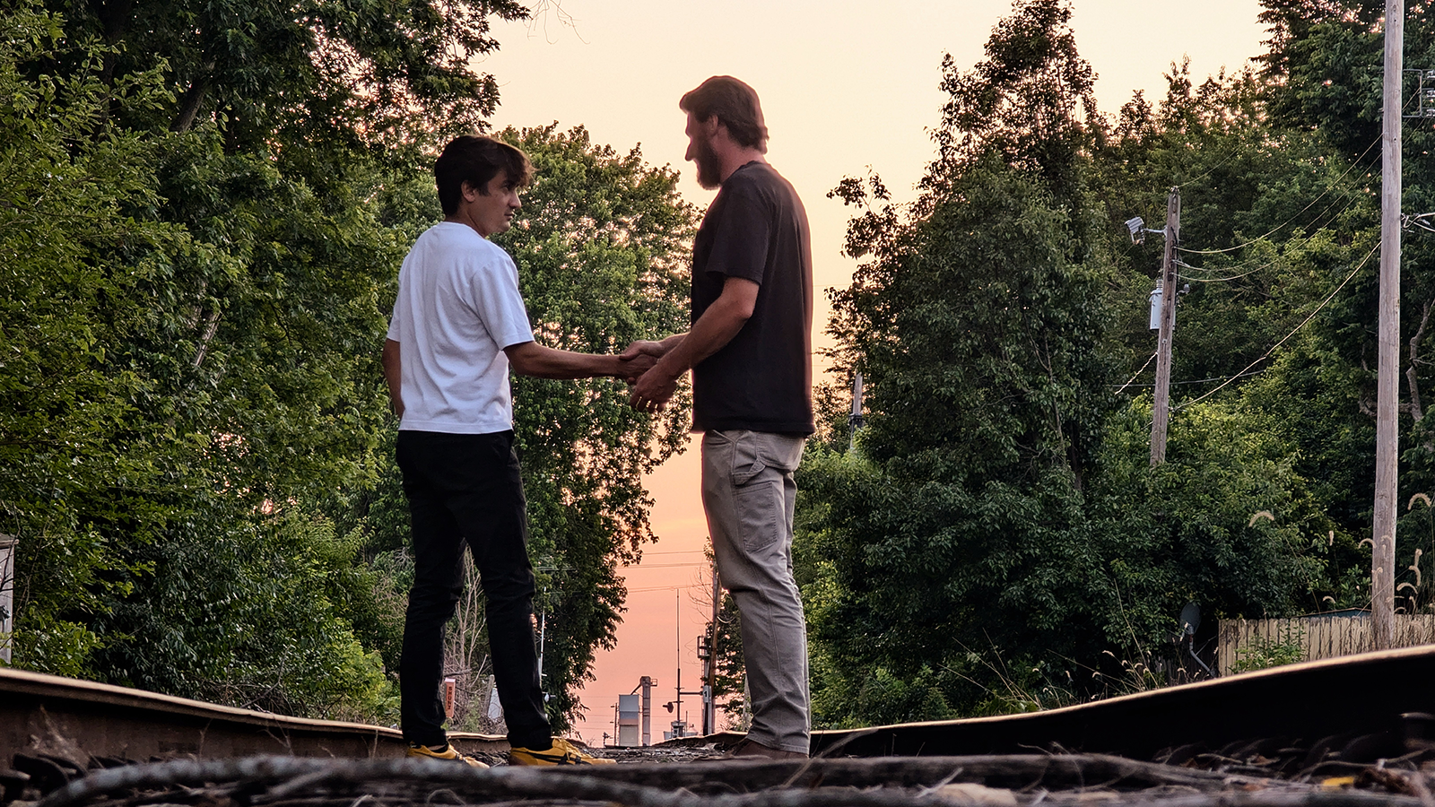 Image of performers Kavi Naidu and Julian Brennan-Pomatto