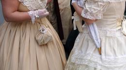 Two women in wedding dresses