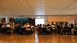 The Krannert Lobby, during the Preview